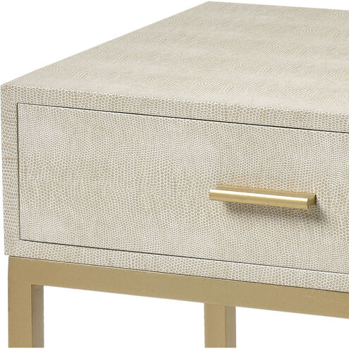 Les Revoires 24 X 16 inch Cream with Gold Accent Table