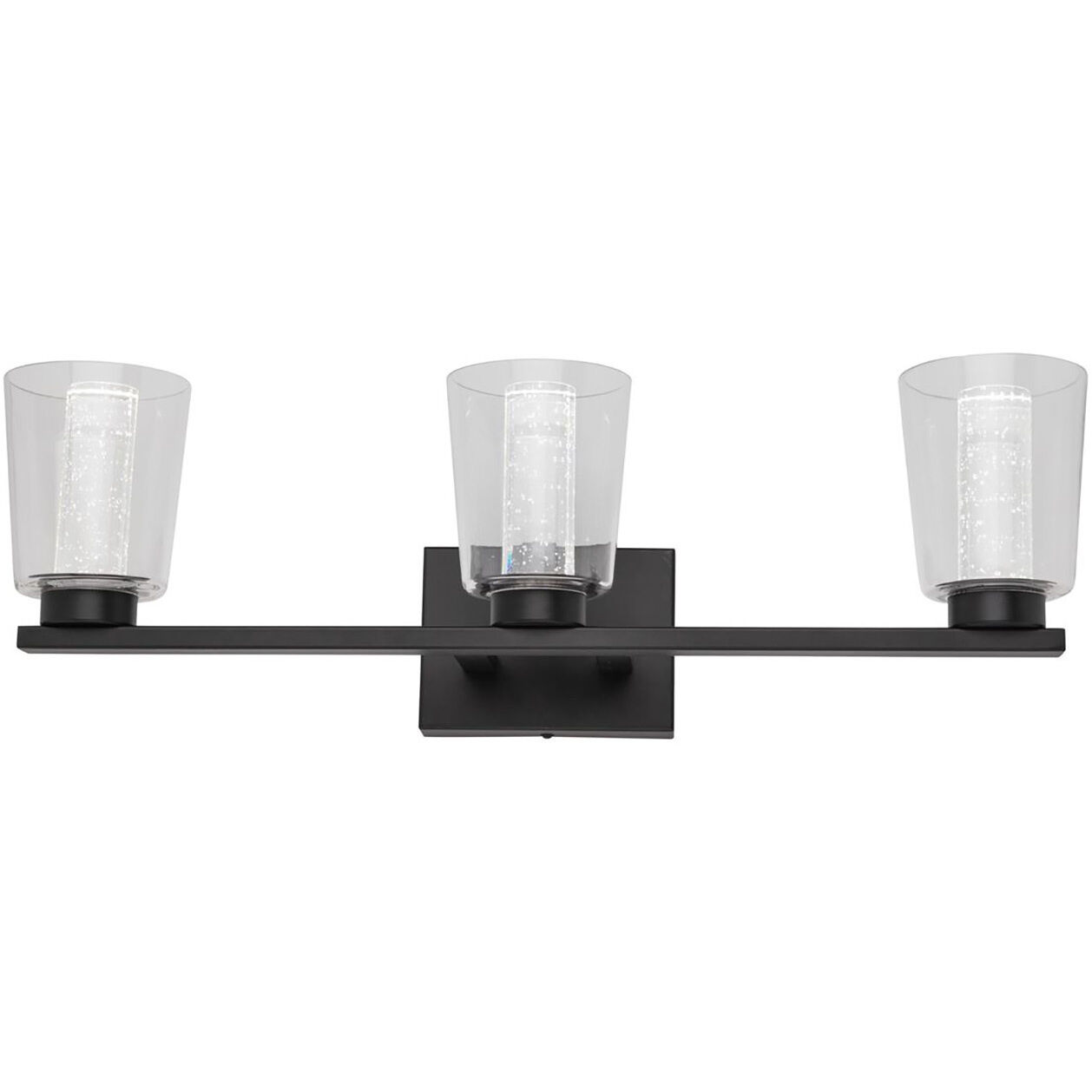 Dalton LED 24 inch Black Bathroom Vanity Wall Light