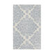 Modern Classics 63 X 39 inch Blue and Neutral Area Rug, Wool