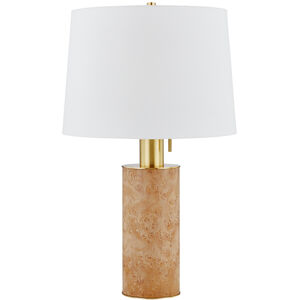 Clarissa 27.25 inch 15.00 watt Aged Brass Table Lamp Portable Light