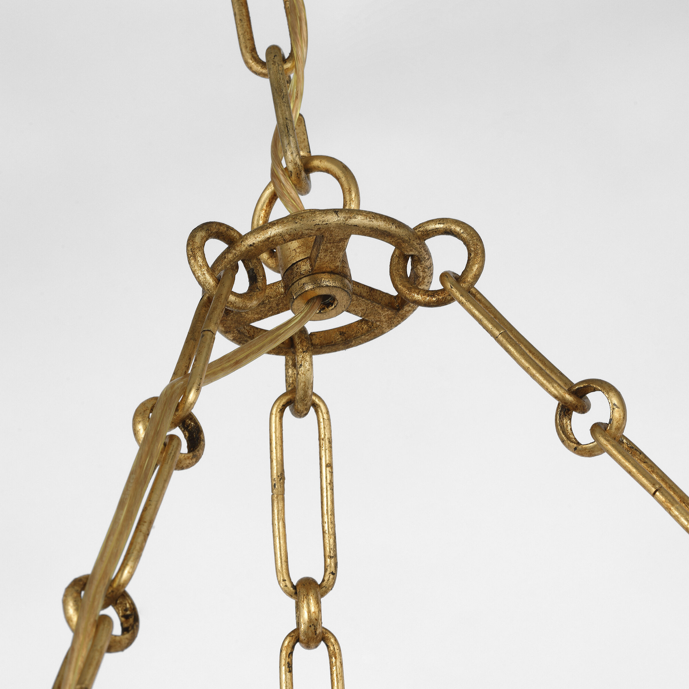 Suzanne Kasler Leslie LED 26.75 inch Gilded Iron Chandelier Ceiling Light