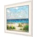 Waterside Collection Whitewash Distressed Wood With Ribbed Face Framed Art