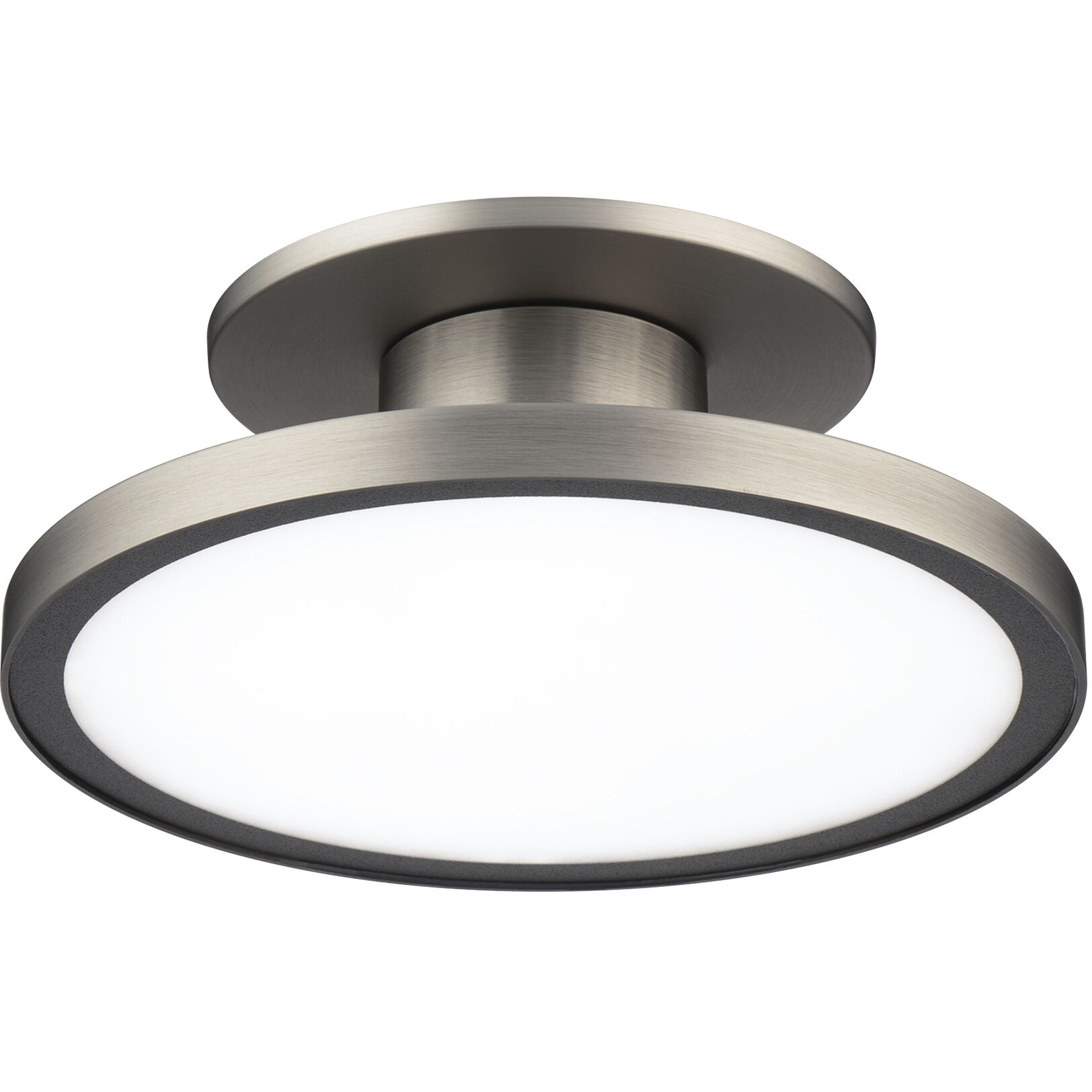 Twist-N-Lite LED 8 inch Brushed Nickel Semi-Flush Mount Ceiling Light, WAC Limited