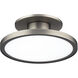 Twist-N-Lite LED 8 inch Brushed Nickel Semi-Flush Mount Ceiling Light, WAC Limited