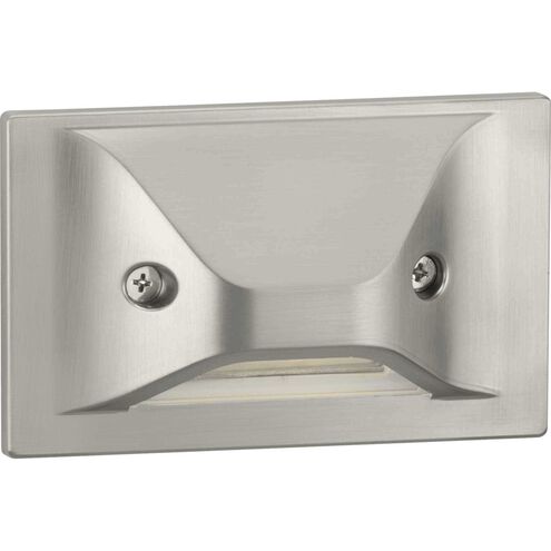 LED Step Lights 120 4.5 watt Brushed Nickel Indoor/Outdoor Step Light, Progress LED