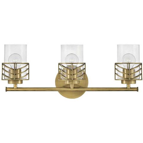 Della LED 24 inch Lacquered Brass Vanity Light Wall Light