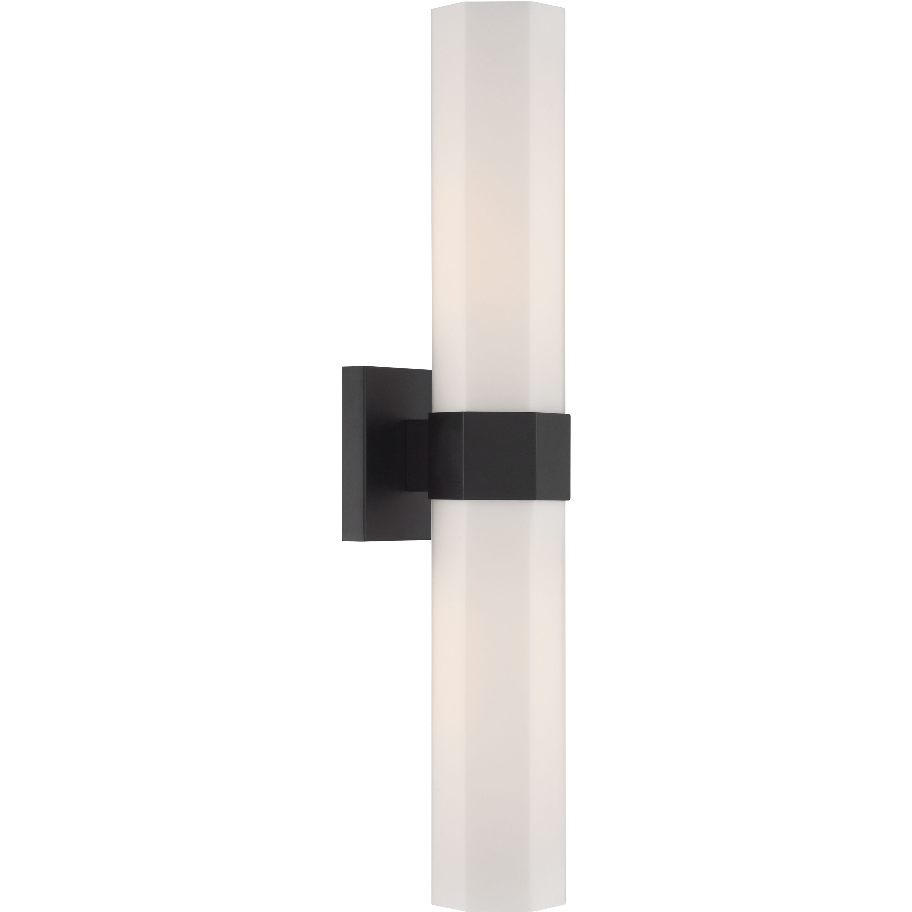 Delgada 2 Light 4.75 inch Dark Matte Black Bath Bar Wall Light