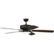 Pro Plus 112 52 inch Espresso with Espresso/Walnut Blades Contractor Ceiling Fan, Slim