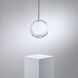 Forever Serenity LED 3.6 inch Polished Chrome Pendant Ceiling Light in Gold Rope, Gold Rope