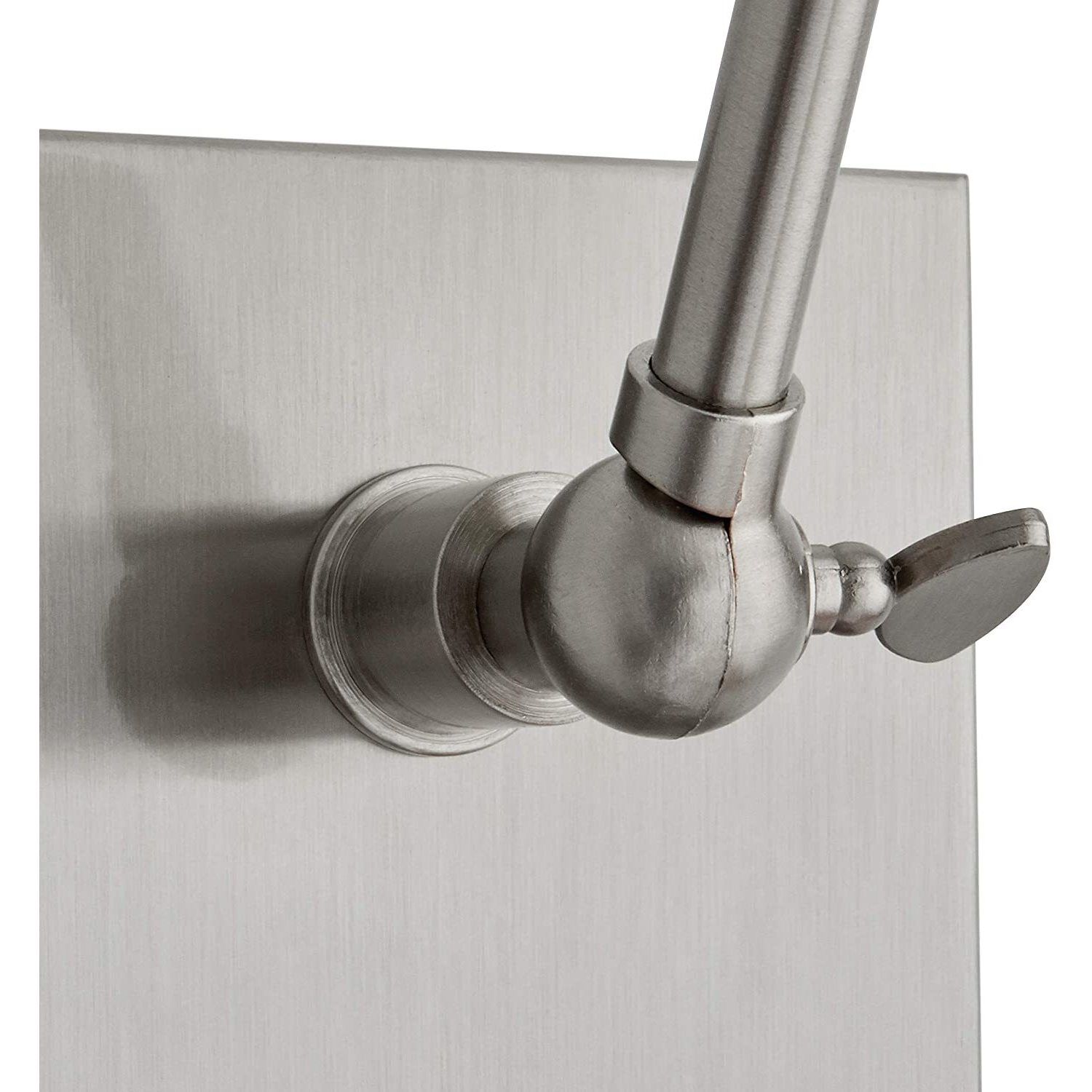 Sophia 12 inch 40 watt Brushed Steel Adjustable Swing Arm Wall Lamp Wall Light