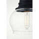 Kenna 1 Light 8 inch Black Pendant Ceiling Light