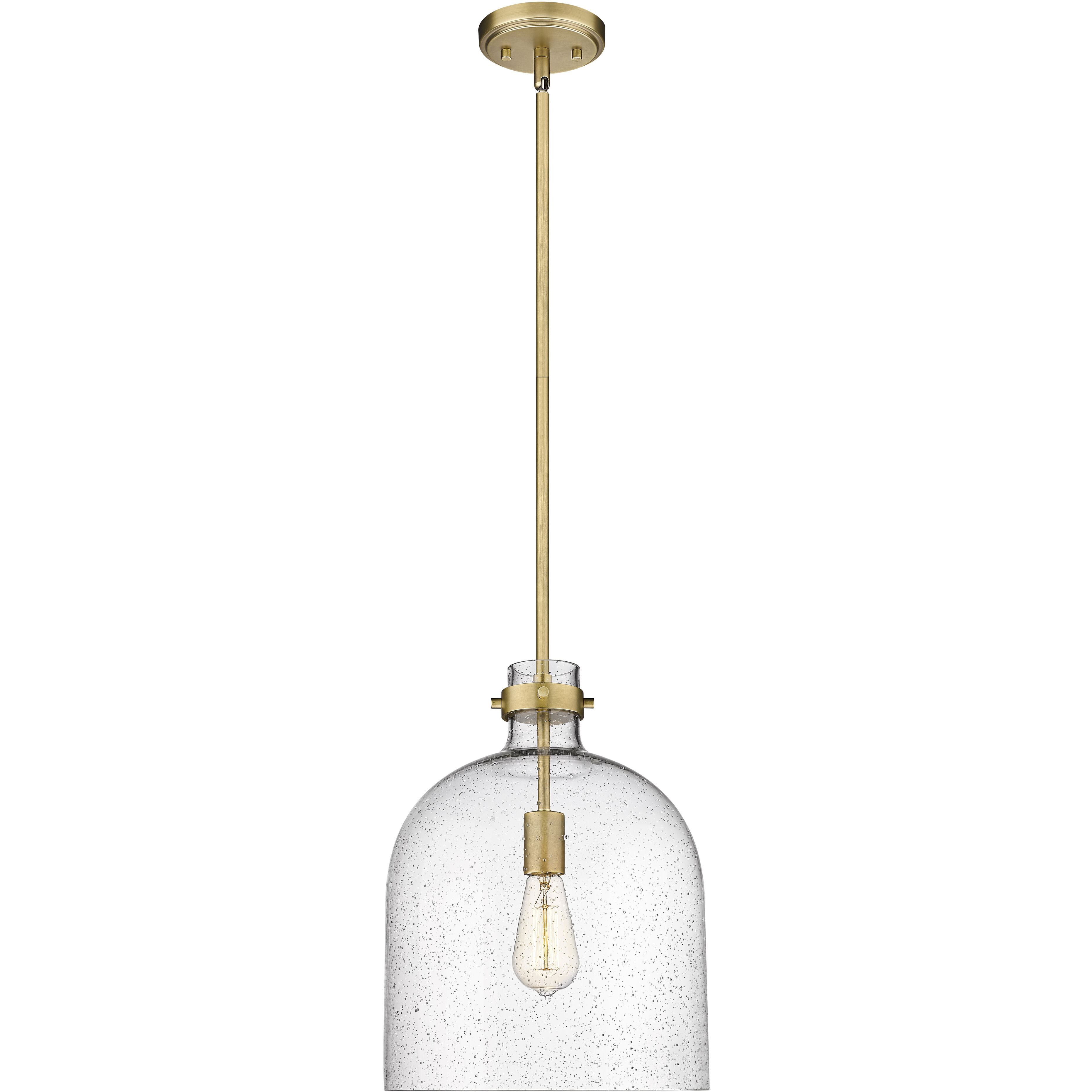 Pearson 1 Light 12 inch Rubbed Brass Pendant Ceiling Light