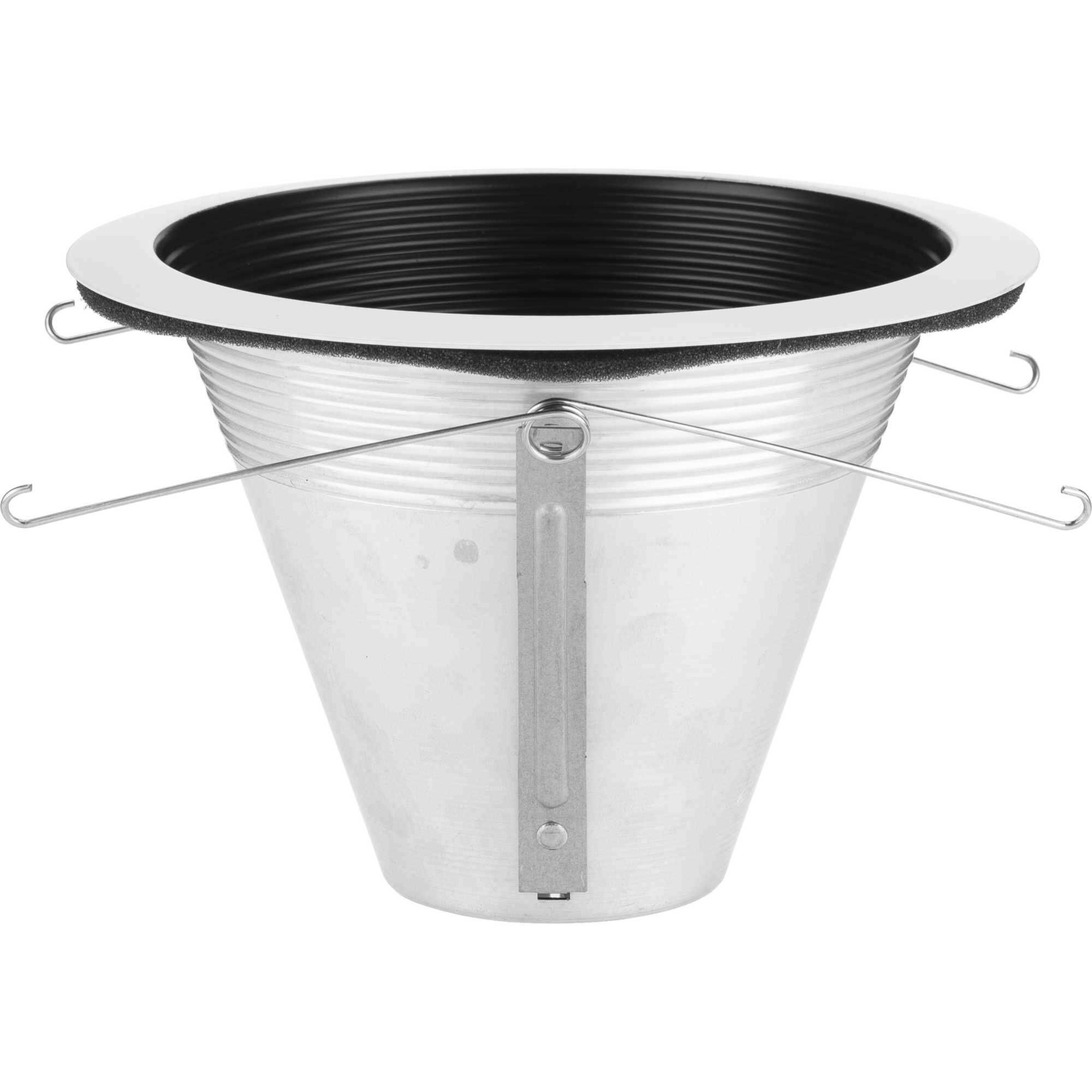 6in Recessed Trim PAR38 Black Step Baffle Trim