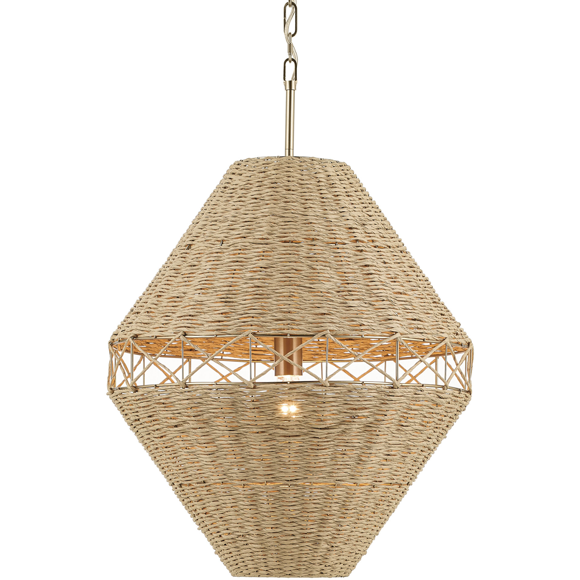 Lulo 1 Light Champagne Bronze Pendant Ceiling Light