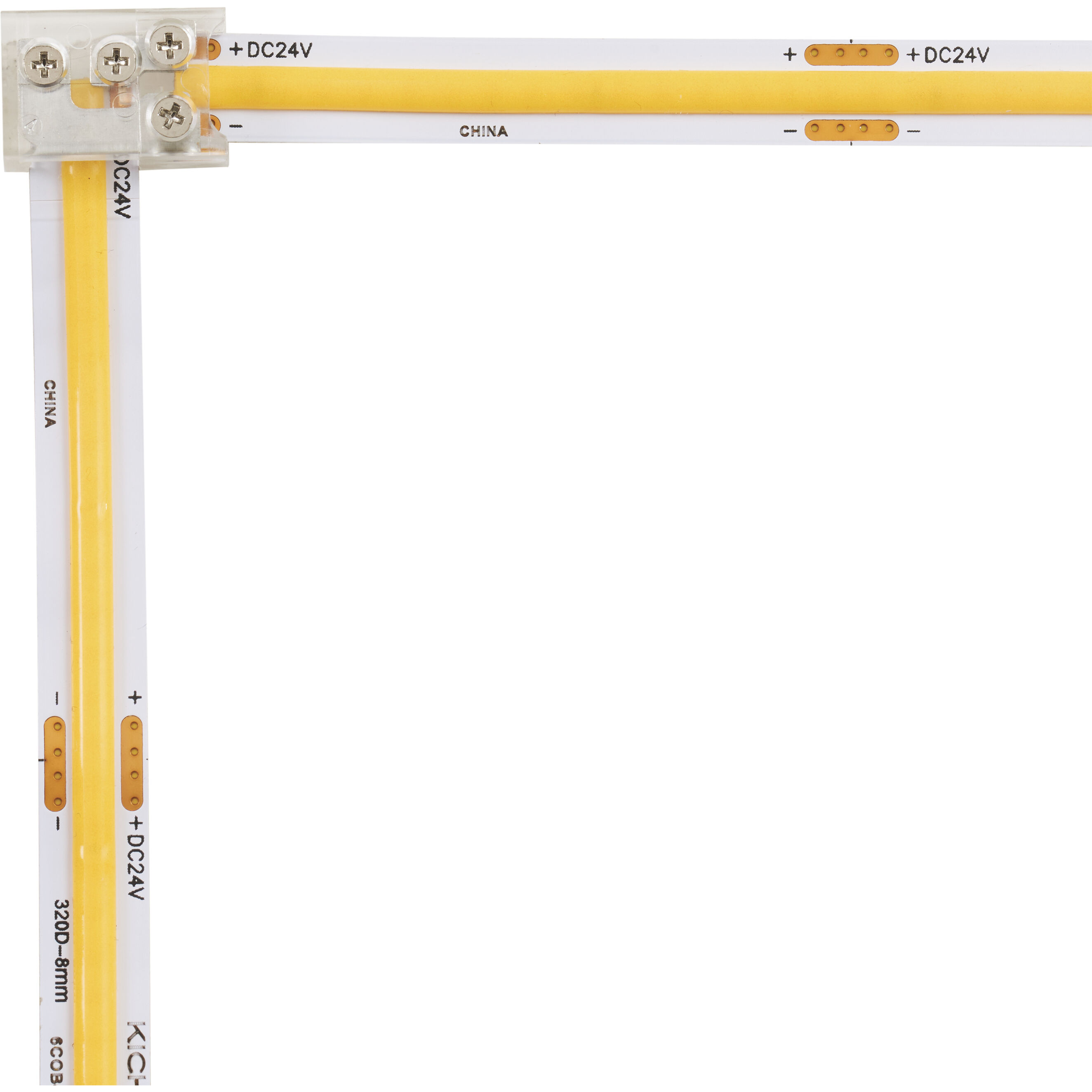 COB Dry Clear 0.64 inch Terminal Block Connectors, 90 Degree