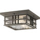 Beacon Square 2 Light 12 inch Olde Bronze Outdoor Flush & Semi Flush Mt