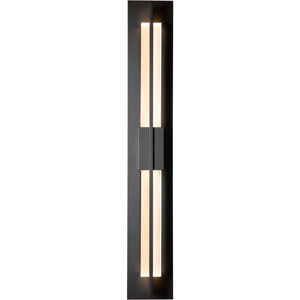 Double Axis LED 31 inch Coastal Black Outdoor Sconce