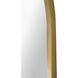 Taio 70 X 19 inch Antique Brass and White Floor Mirror