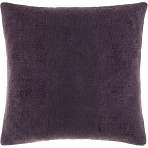 Washed Stripe 20 inch Medium Purple Pillow Kit in 20 x 20, Square