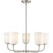 Laphia 5 Light 27 inch Brushed Nickel Chandelier Ceiling Light