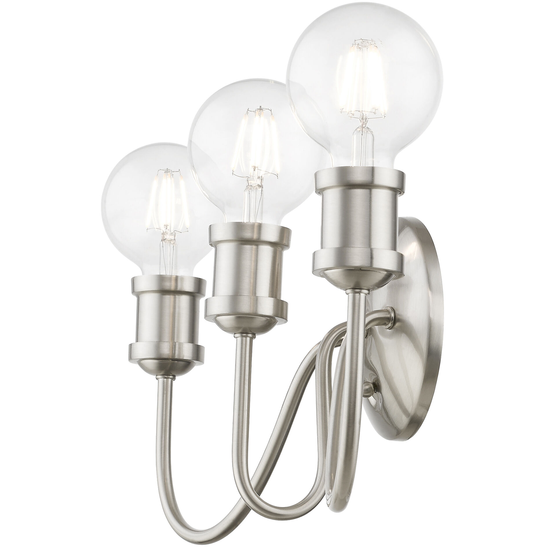 Lansdale 3 Light 19 inch Brushed Nickel Vanity Sconce Wall Light