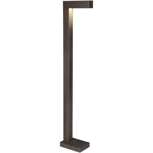 Sean Lavin Strut 120 19.4 watt Bronze Outdoor Bollard in LED 80 CRI 2700K, Button Photocontrol, In-Line Fuse, Integrated LED