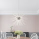 Utopia 8 Light 34 inch Polished Chrome Pendant Chandelier Ceiling Light