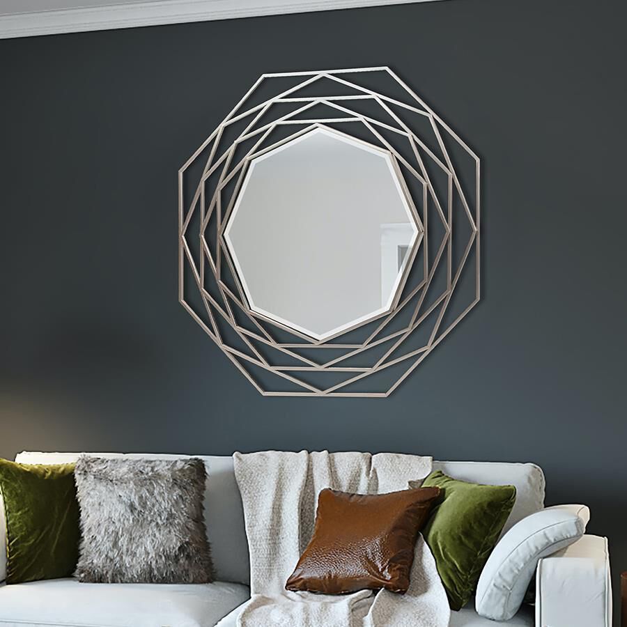 Alasia 43.5 X 43.5 inch Champagne Mirror