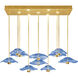 Embark 17 Light 61.75 inch Gold Pendant Ceiling Light