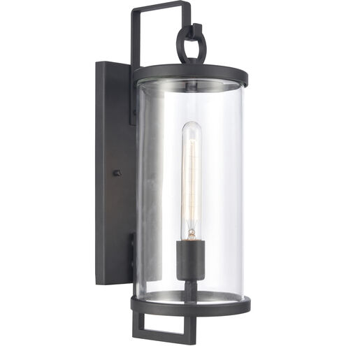 Hopkins 1 Light 17.75 inch Charcoal Black Outdoor Wall Sconce