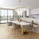 Aurelia LED 48 inch Brass Island Lights Ceiling Light
