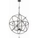 Solaris 9 Light 40 inch English Bronze Chandelier Ceiling Light