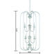 Bella 6 Light 16.25 inch Brushed Nickel Chandelier Ceiling Light