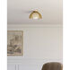 Alora Mood Haven 1 Light 12.63 inch Gold and Opal Matte Glass Flush Mount Ceiling Light