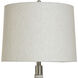 Cameron 30 inch 100.00 watt Ridged White Wash Table Lamp Portable Light