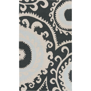 Fallon 36 X 24 inch Dark Green, Beige, Silver Gray Rug