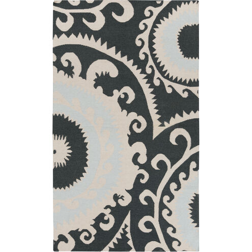 Fallon 36 X 24 inch Dark Green, Beige, Silver Gray Rug