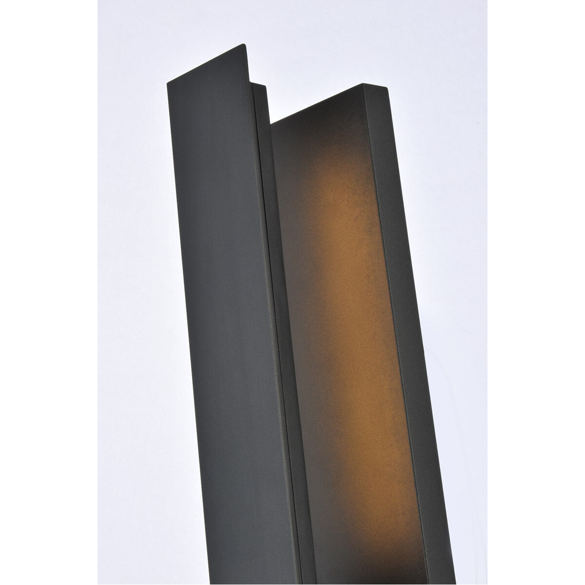Raine 17 inch Black Outdoor Wall Light