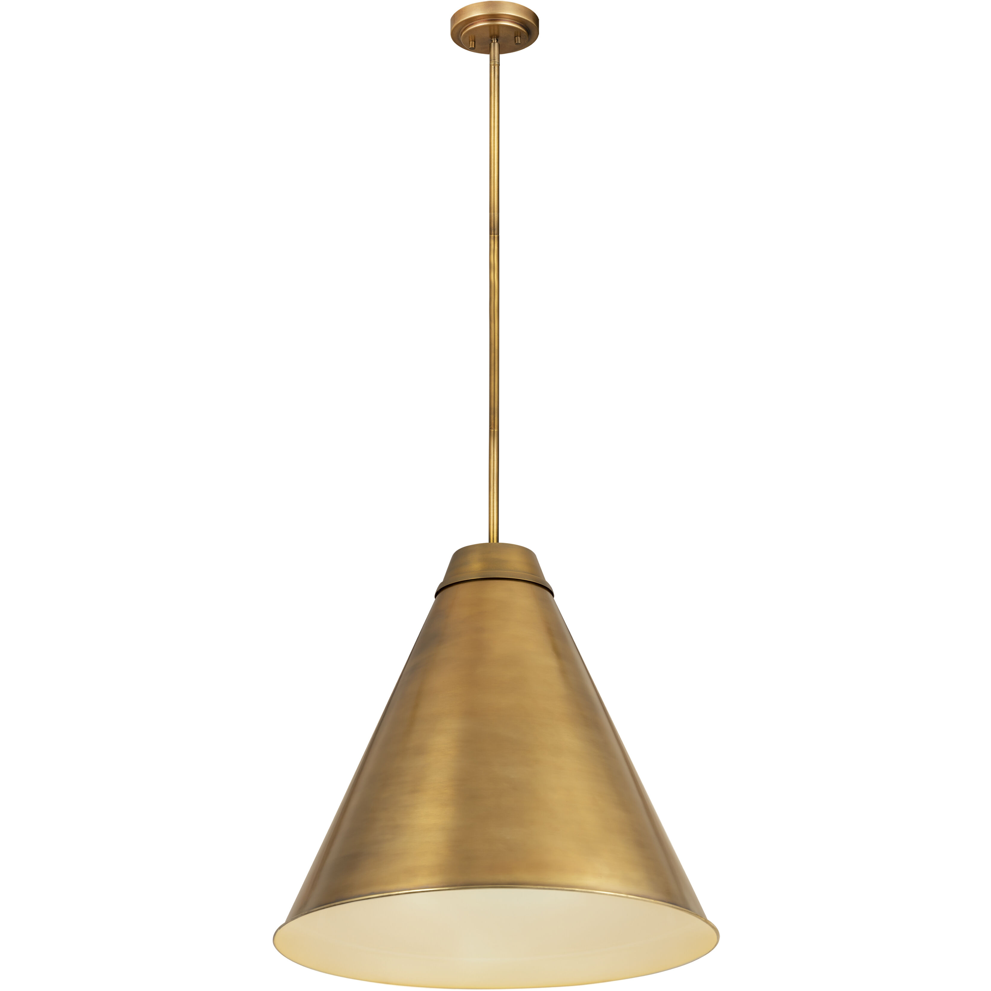 Eaton 1 Light 24 inch Rubbed Brass Pendant Ceiling Light