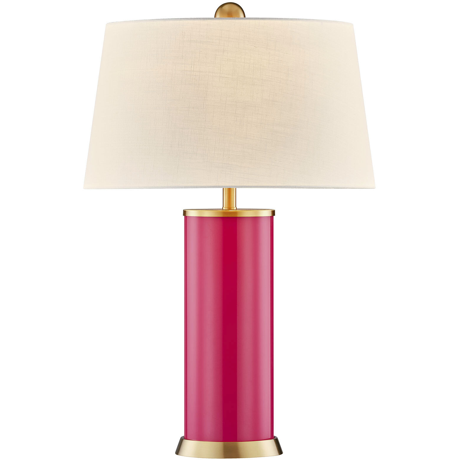 Melissa 29.13 inch 100.00 watt Fuchsia Rose Table Lamp Portable Light, Coco & Dash