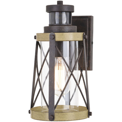 Harwood Oxidized Iron and Burnished Elm Outdoor Motion Sensor Wall