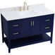 Aubrey 48 X 22 X 34 inch Blue Vanity Sink Set