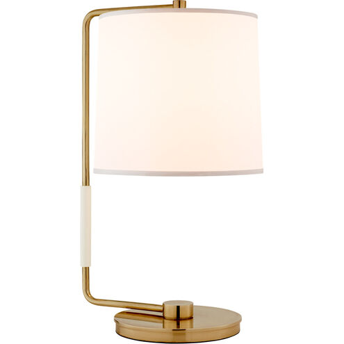 Barbara Barry Swing 22 inch 75.00 watt Soft Brass Table Lamp Portable Light in Silk