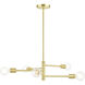Bannister 5 Light 24 inch Satin Brass Chandelier Ceiling Light