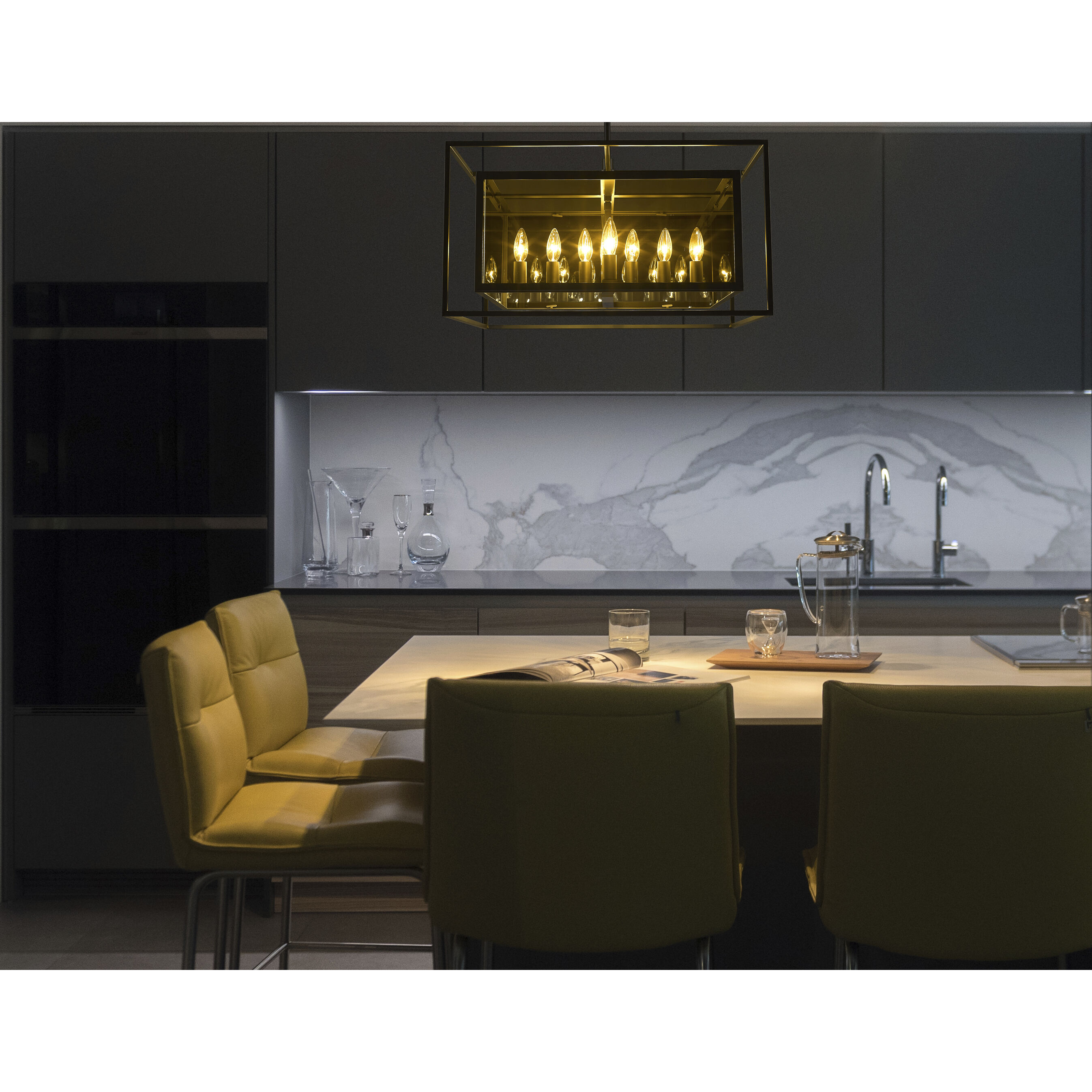 Infinity 12 Light 24 inch Misty Charcoal Chandelier Ceiling Light