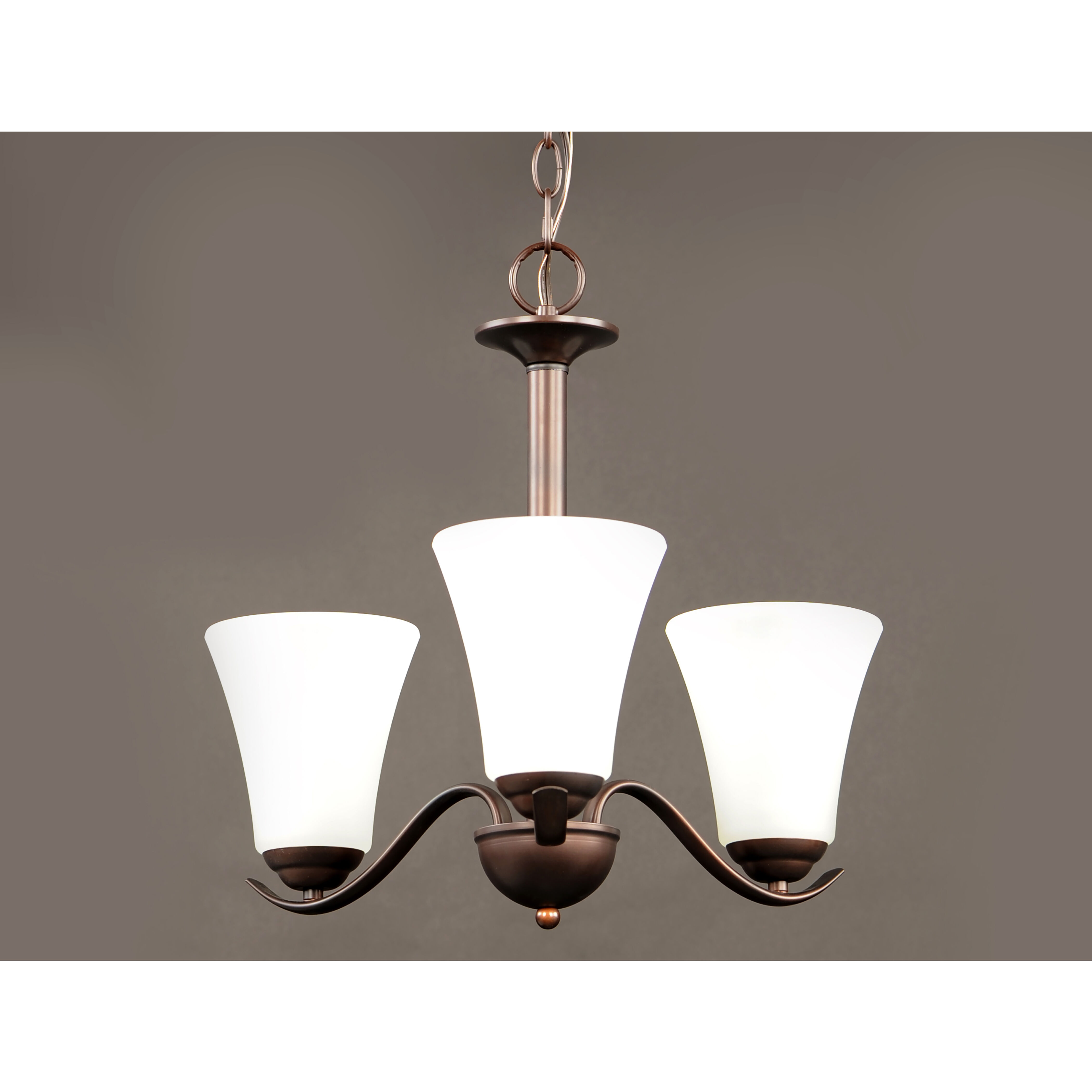 Vital 3 Light 20 inch Oil Rubbed Bronze Chandelier Ceiling Light