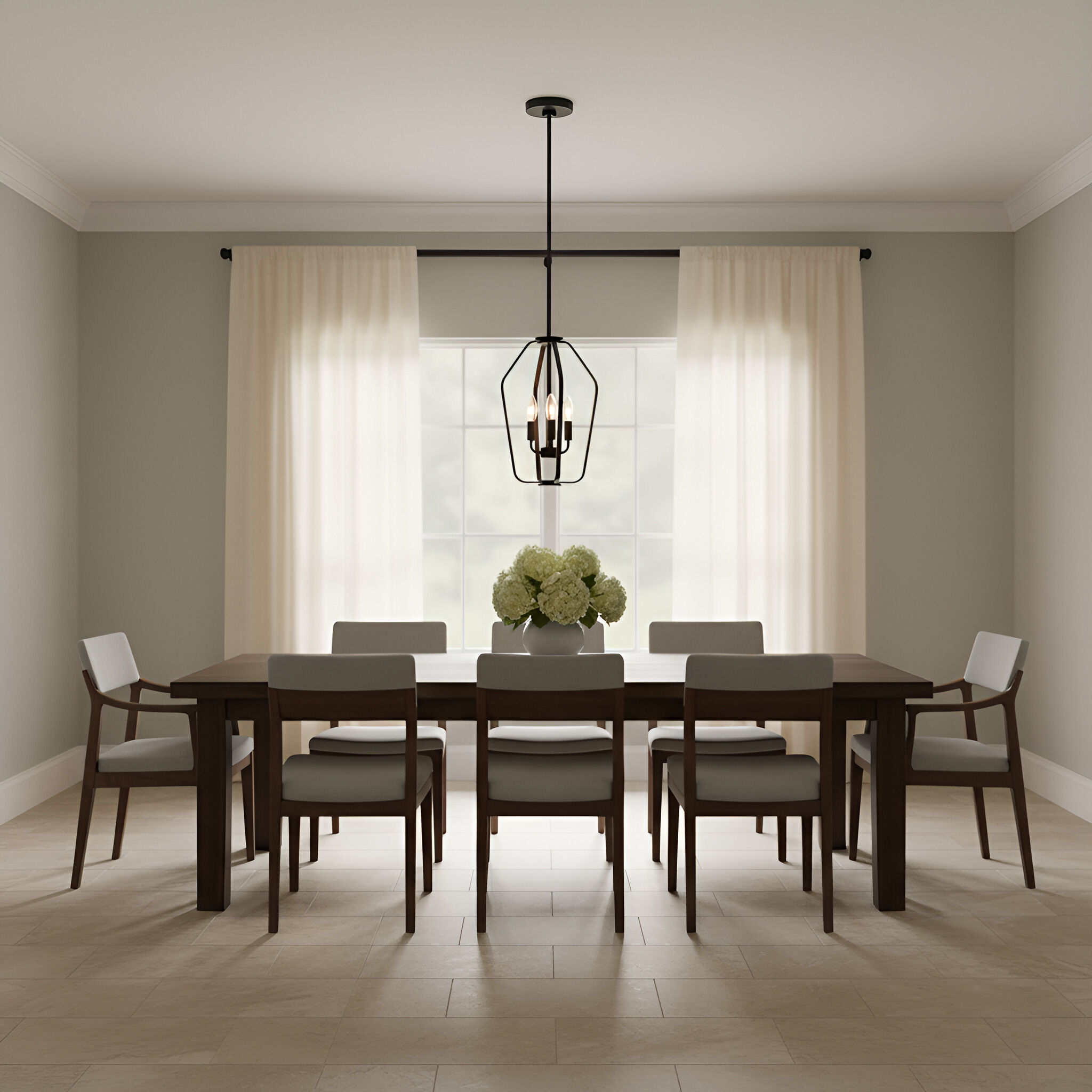 Kennan 3 Light 11 inch Midnight Black Chandelier Ceiling Light