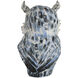Mina the Owl Blue and White and Black Decorative Object