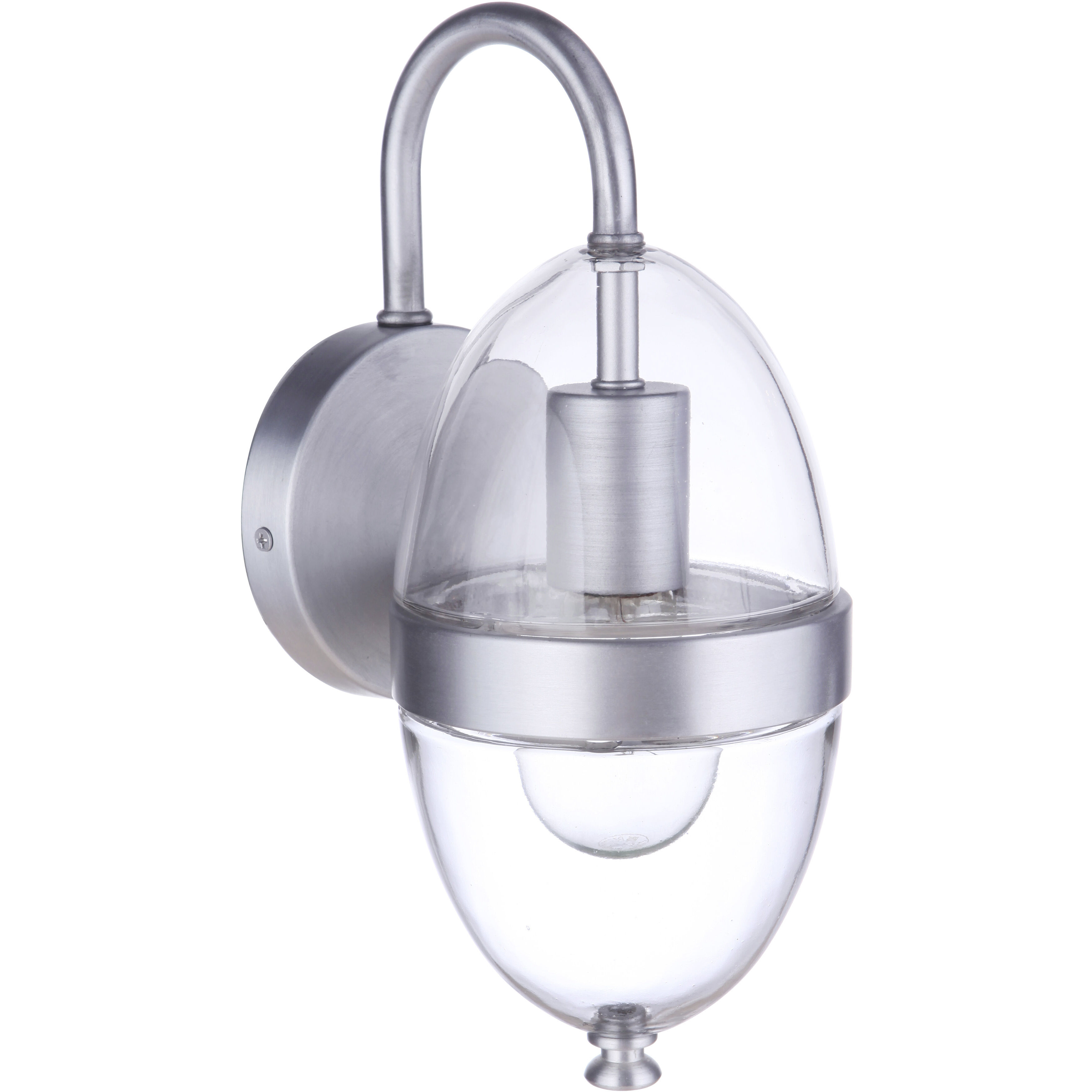 Sivo Outdoor Wall Mount in Satin Aluminum, Small