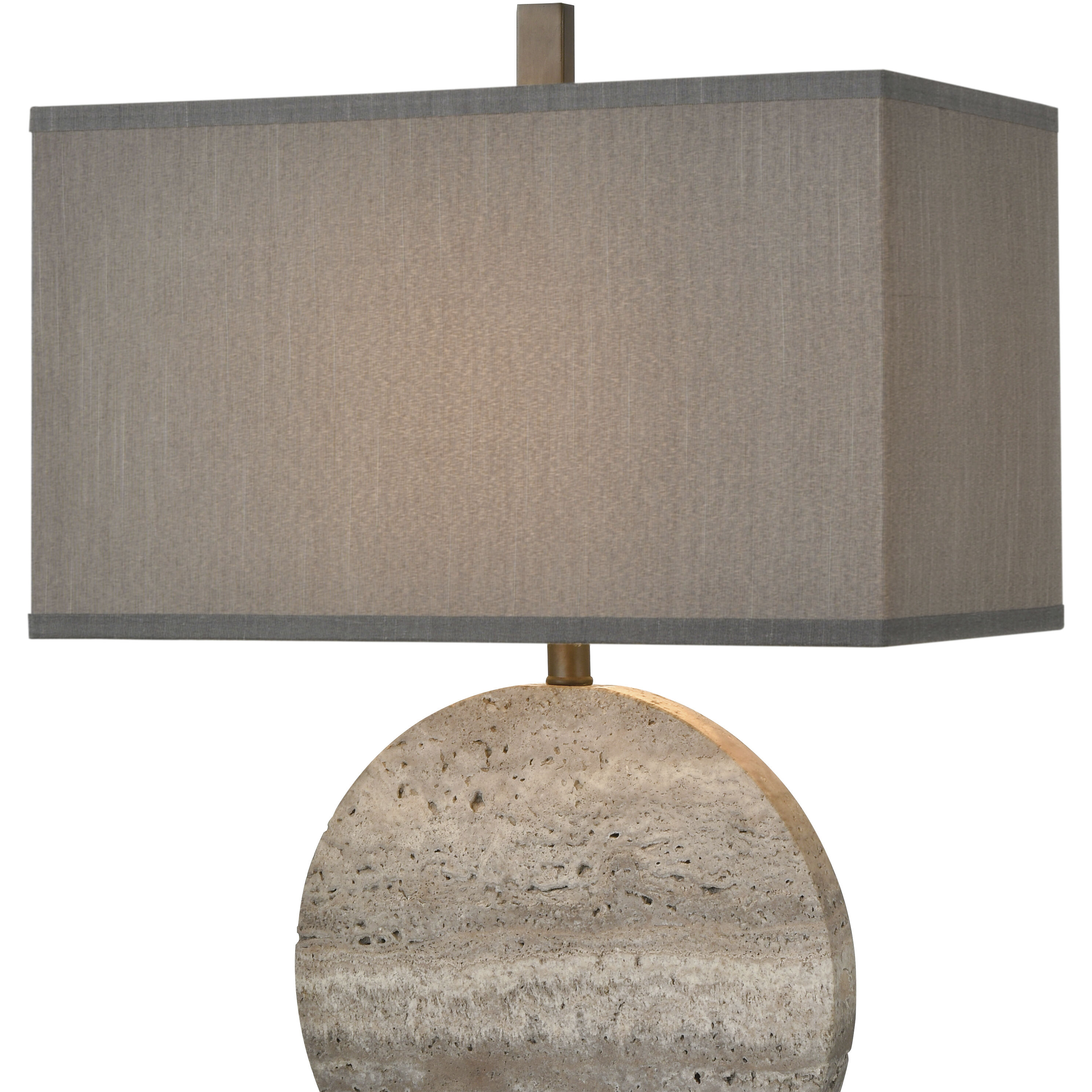Vermouth 26.5 inch 150 watt Gray with Bronze Table Lamp Portable Light